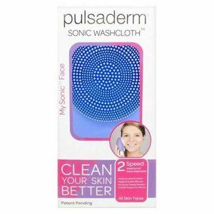 Pulsaderm Sonic Washcloth 2 Speeds Face Brush